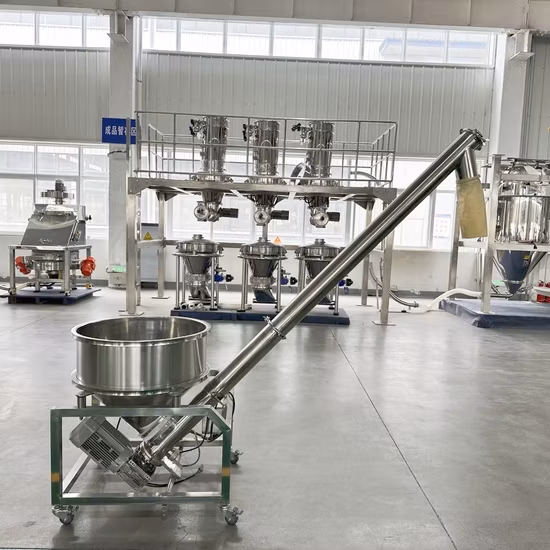 Профессиональный шнековый конвейер Yongqing с бункером и шнеком